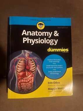 Anatomy & Physiology for Dummies - Blue/Black/Yellow Textbook